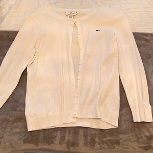 Vineyard Vines White Cardigan